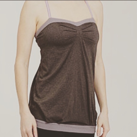 Lululemon Gray Tank Top adj straps - Picture 1 of 6